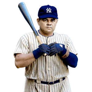 Babe Ruth In Action Png 06242024 PNG image