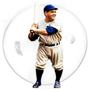 Babe Ruth Vintage Memorabilia Png Nhc26 PNG image