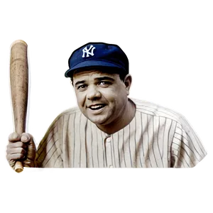 Babe Ruth Vintage Memorabilia Png Udb PNG image