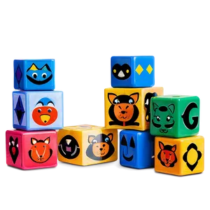 Baby Blocks With Animals PNG 06212024