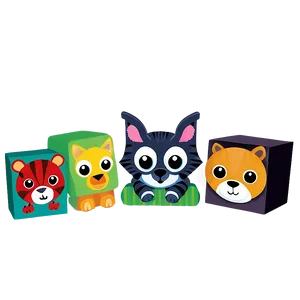 Baby Blocks With Animals PNG 06212024