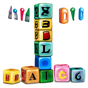 Baby Blocks With Letters PNG 78