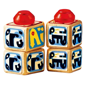Baby Blocks With Letters PNG Kfw