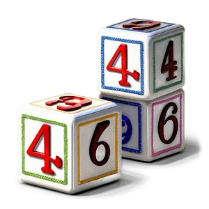 Baby Blocks With Numbers PNG Ewb PNG