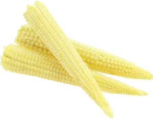 Baby Corn Black Background PNG image