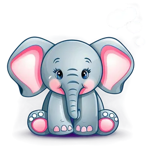 Baby Elephant Cartoon Png Iag PNG image