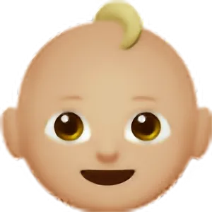 Baby Emoji Smiling Face PNG image