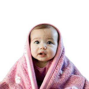 Baby Girl In Cozy Blanket Png Yog PNG image