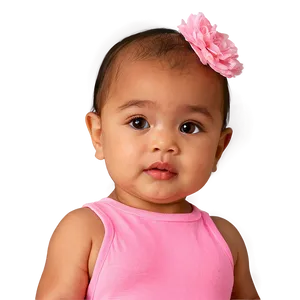 Baby Girl In Pink Outfit Png Icc78 PNG image