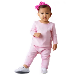 Baby Girl In Pink Outfit Png Tcw PNG image