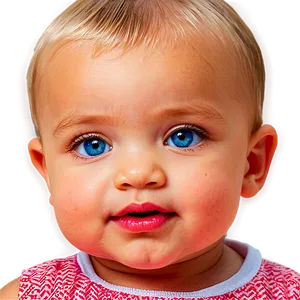 Baby Girl With Sparkling Eyes Png 06122024 PNG image