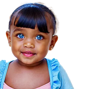 Baby Girl With Sparkling Eyes Png 06122024 PNG image