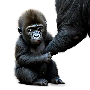 Baby Gorilla Cute Png 8 PNG image