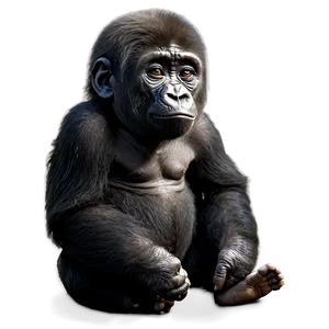 Baby Gorilla Cute Png 80 PNG image