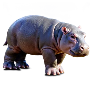 Baby Hippo PNG 05242024
