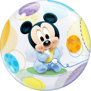Baby Mickey Mouse Balloon PNG image