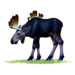 Baby Moose Cuteness Png 05242024 PNG image