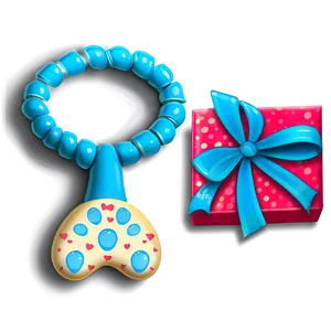 Baby Rattle Gift PNG Qse