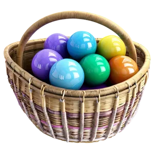 Baby Rattle In Basket PNG 06202024