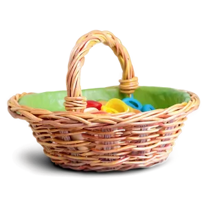 Baby Rattle In Basket PNG 06202024 PNG