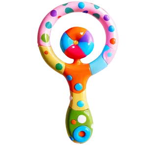 Baby Rattle With Handle PNG 34