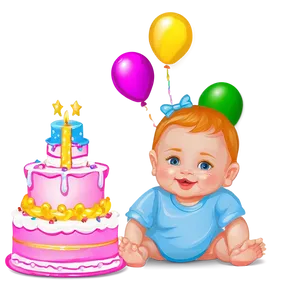 Baby's 1st Birthday Party PNG 06202024 PNG