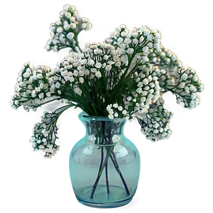 Baby's Breath In Vase Png 06212024 PNG image