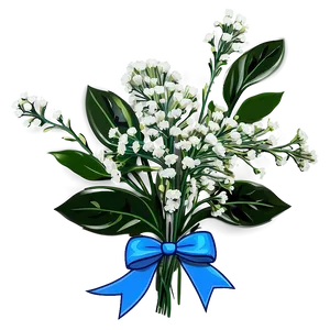 Baby's Breath With Ribbon PNG Fav13 PNG