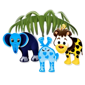 Baby Shower Animal Theme Decor PNG Iae86 PNG
