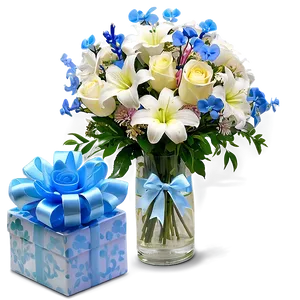 Baby Shower Floral Arrangements PNG 06122024