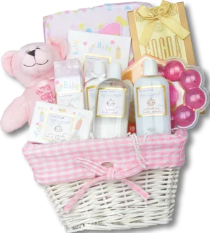 Baby Shower Gift Basket PNG image
