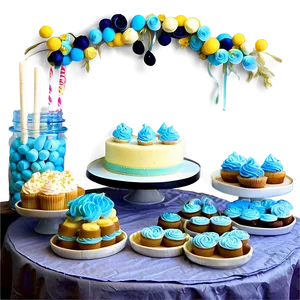 Baby Shower Sweets Table PNG 06122024