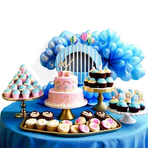 Baby Shower Sweets Table PNG 75