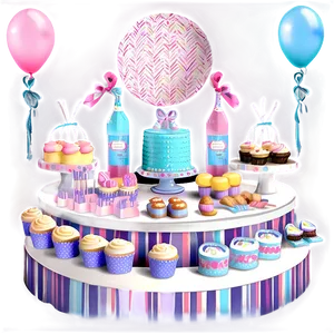 Baby Shower Sweets Table PNG Ddh21 PNG