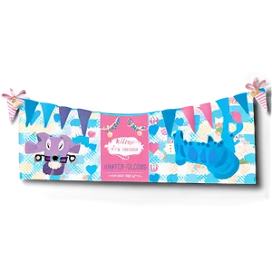 Baby Shower Welcome Banner Png 06122024 PNG image