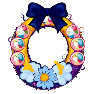 Baby Shower Wreath PNG Nmd4