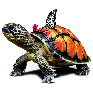 Baby Turtle And Butterfly Png 34 PNG image