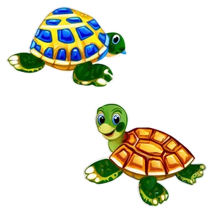 Baby Turtle And Butterfly PNG Esj