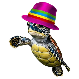 Baby Turtle With Hat Png 78 PNG image