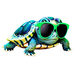 Baby Turtle With Sunglasses PNG Naw19 PNG