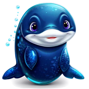 Baby Whale Cute Png 05232024 PNG image