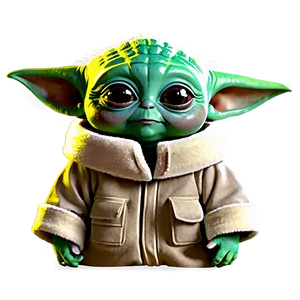 Baby Yoda And Friends Cartoon Png Hhl PNG image