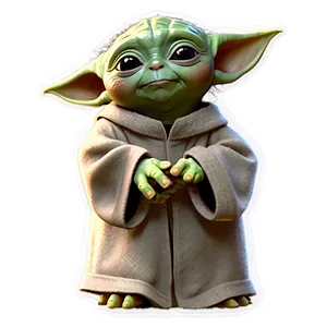 Baby Yoda Animated Png 05062024 PNG image