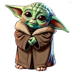 Baby Yoda Cartoon B