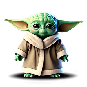 Baby Yoda Cartoon Character Design PNG Maj46 PNG
