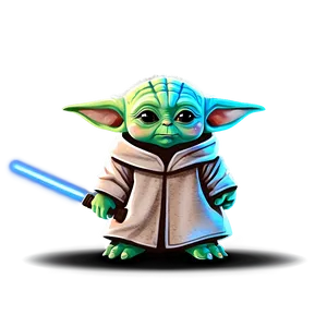 Baby Yoda Cartoon Drawing PNG 06252024