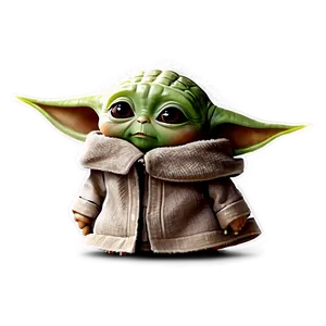 Baby Yoda Cartoon Drawing PNG Abg PNG