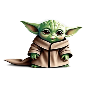 Baby Yoda Cartoon Drawing Tutorial Png Jld PNG image