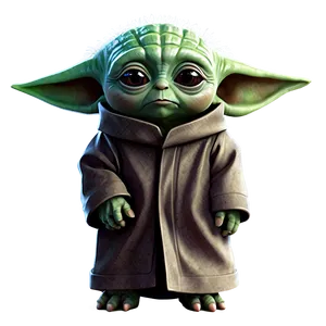 Baby Yoda Cartoon Fan Art PNG 06252024 PNG