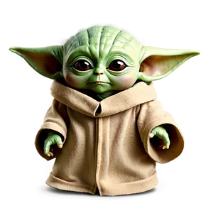 Baby Yoda Cartoon Outline PNG 30 PNG